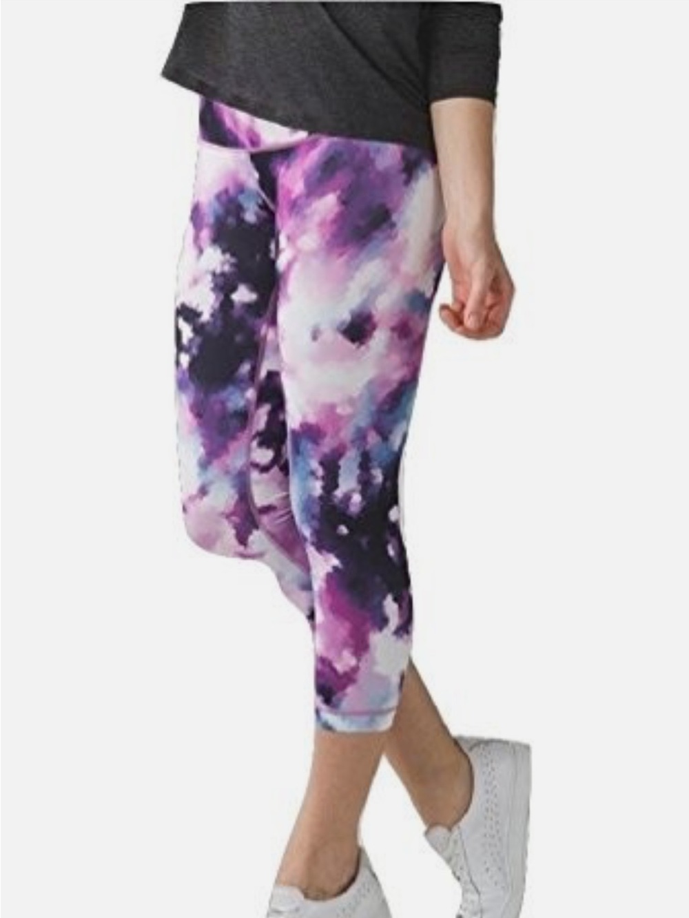 Lululemon Wunder Under Crop III Leggings in Blooming Pixie Purple Pink